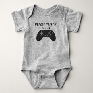 READY PLAYER THREE Gamer Baby Bodysuit
