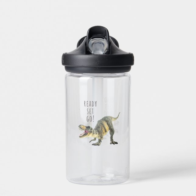 Ready, Set, Go - Dinosaur Water Bottle (Front)