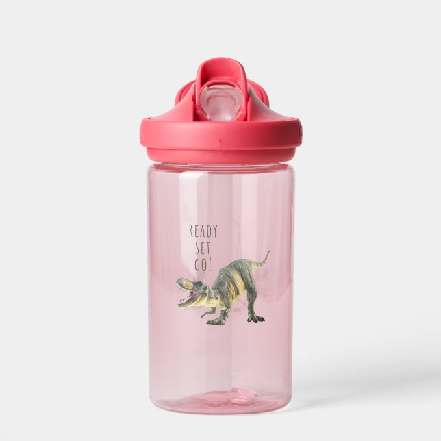 Ready, Set, Go - Dinosaur Water Bottle (Front)
