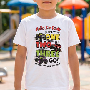 "Ready Set Go" Monster Truck Kids T-Shirt