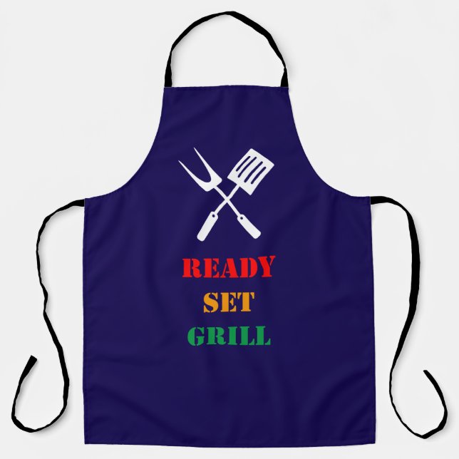 Ready, set, grill apron (Front)