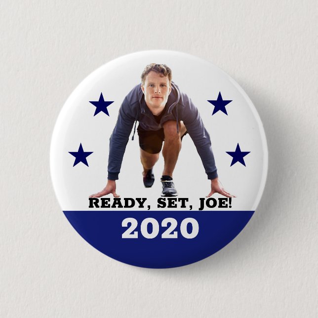 Ready! Set! Joe! 6 Cm Round Badge (Front)