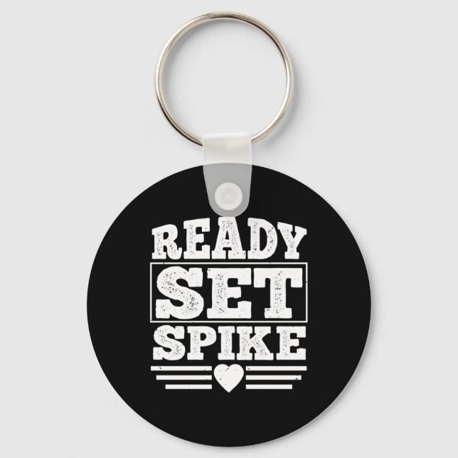 Ready Set Spike  Key Ring (Front)