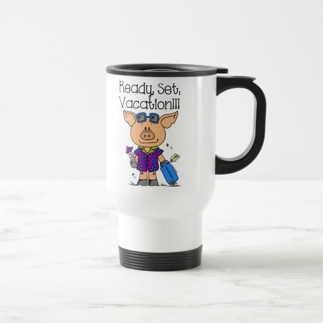 Ready Set Vacation Travel Mug (Right)