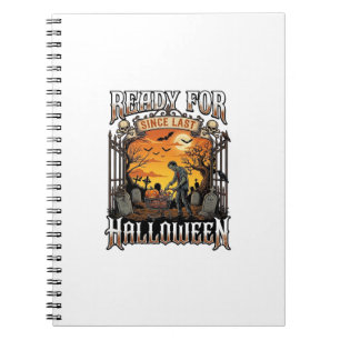 Ready Since Last Halloween Zombie Shopping Cart Gr Notebook