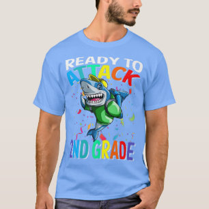 Ready To Attack 2nd Grade Shark Back To School T-Shirt