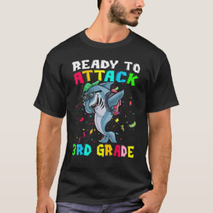 Ready To Attack 3rd Grade Shark Back To School T-Shirt