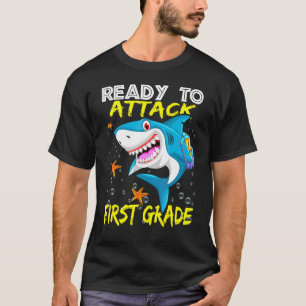 Ready To Attack First Grade Apparel Back To School T-Shirt
