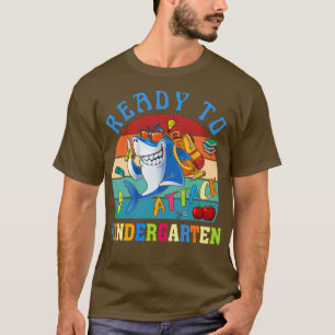 Ready To Attack Kindergarten Shark Back to School T-Shirt