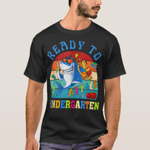 Ready To Attack Kindergarten Shark Back to School T-Shirt