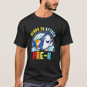 Ready To Attack Pre-K Back To School Boys Kids T-Shirt
