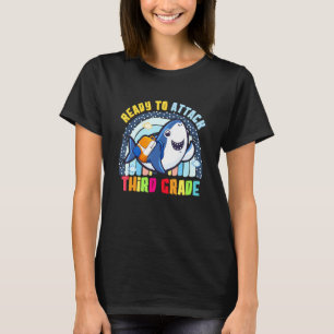 Ready To Attack Third Grade Back To School Boys Ki T-Shirt