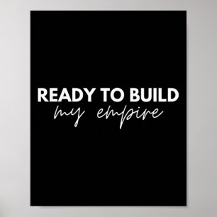 Ready To Build My Emre - Motivational Slogan  Poster