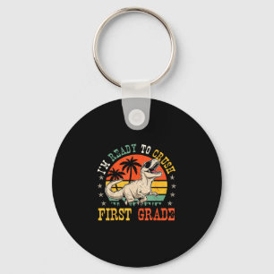 Ready to crush 1st grade funny back to school boy key ring