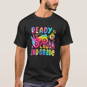 Ready To Crush 2nd Grade Boy Kid Second Grade Back T-Shirt
