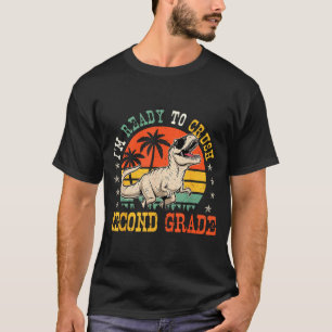 Ready to crush 2nd grade funny back to school boy T-Shirt
