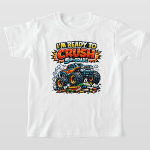 Ready to Crush 5th Grade Monster Truck T-Shirt