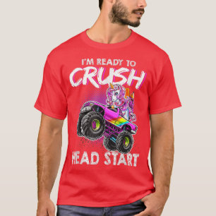 Ready To Crush Head Start Pink Unicorn Back to Sch T-Shirt