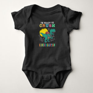 Ready to crush kindergarten baby bodysuit