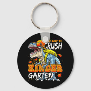 Ready To Crush Kindergarten Dinosaur Back To Schoo Key Ring