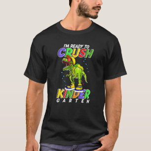 Ready To Crush Kindergarten Dinosaur Sneakers Back