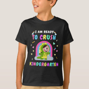 Ready To Crush Kindergarten Girl Dinosaur Ck To Sc T-Shirt