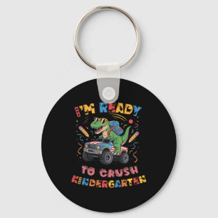 Ready To Crush Kindergarten Monster Truck Boys T-r Key Ring