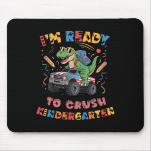 Ready To Crush Kindergarten Monster Truck Boys T-r Mouse Mat