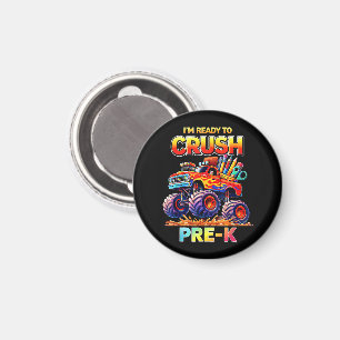 Ready to Crush Pre-K Monster Truck Back to School Magnet