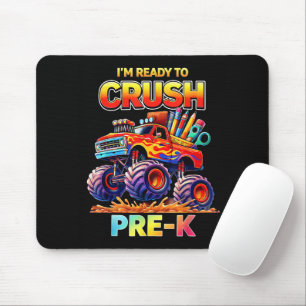 Ready to Crush Pre-K Monster Truck Back to School Mouse Mat