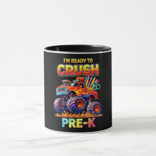 Ready to Crush Pre-K Monster Truck Back to School Mug