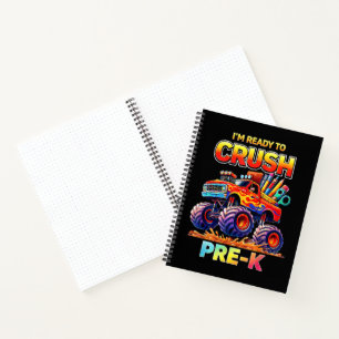 Ready to Crush Pre-K Monster Truck Back to School Notebook