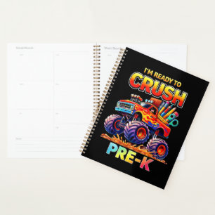 Ready to Crush Pre-K Monster Truck Back to School Planner