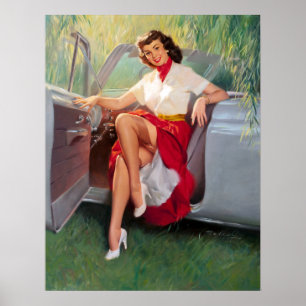 Ready to Drive Pin Up Poster