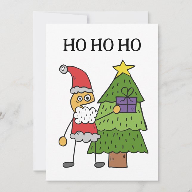 Ready to Edit Child Stylish Holiday Greeting Card (Front)