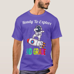 Ready to Eplore 2nd Grade Cute Dabbing Astronaut B T-Shirt