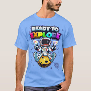 Ready To Eplore 3rd Grade Astronaut The Moon Back T-Shirt