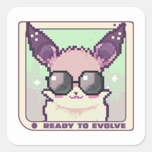 Ready to Evolve  Square Sticker