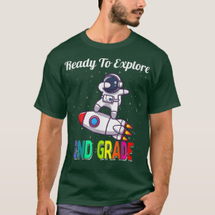 Ready to Explore 2nd Grade Cute Dabbing Astronaut  T-Shirt