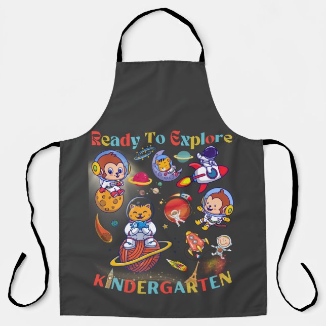 Ready To Explore Kindergarten  Apron (Front)
