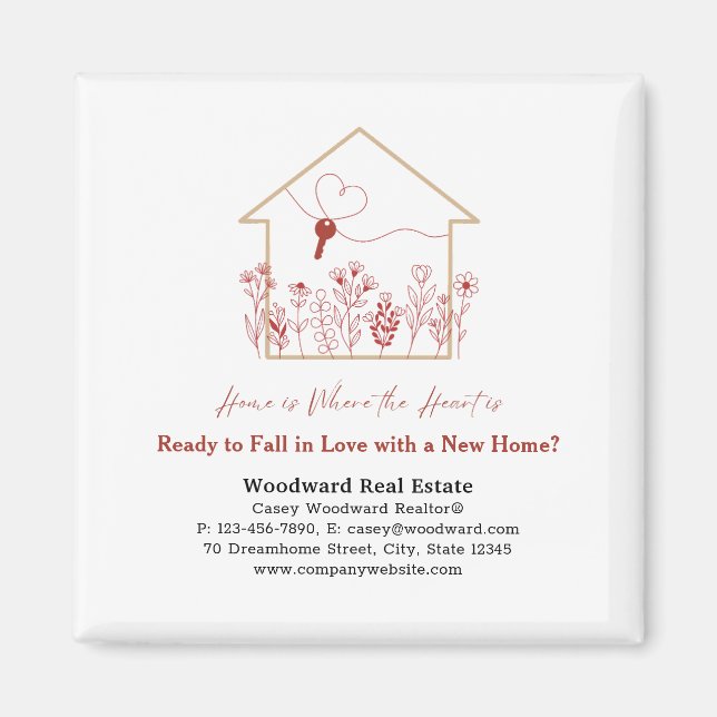 Ready to Fall in Love? | Realtor Budget Marketing  Magnet (Front)