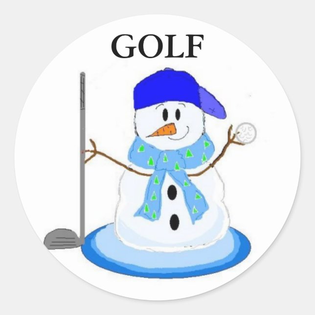 Ready To Golf Classic Round Sticker (Front)