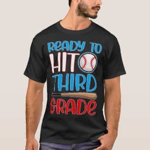 Ready to Hit 3rd Grade Baseball  Back to School 20 T-Shirt