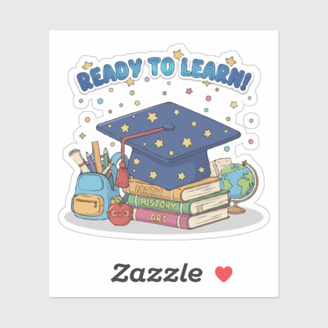 Ready to Learn Cute School Supplies Graduation (Sheet)