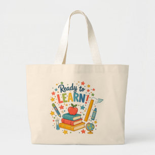 Ready to Learn Large Tote Bag