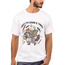 Ready To Learn & Thrive Cute Racoon Back To Schoo