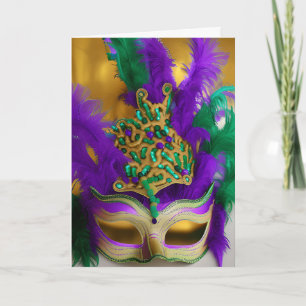 Ready to Party? Mardi Gras Masquerade Make Card