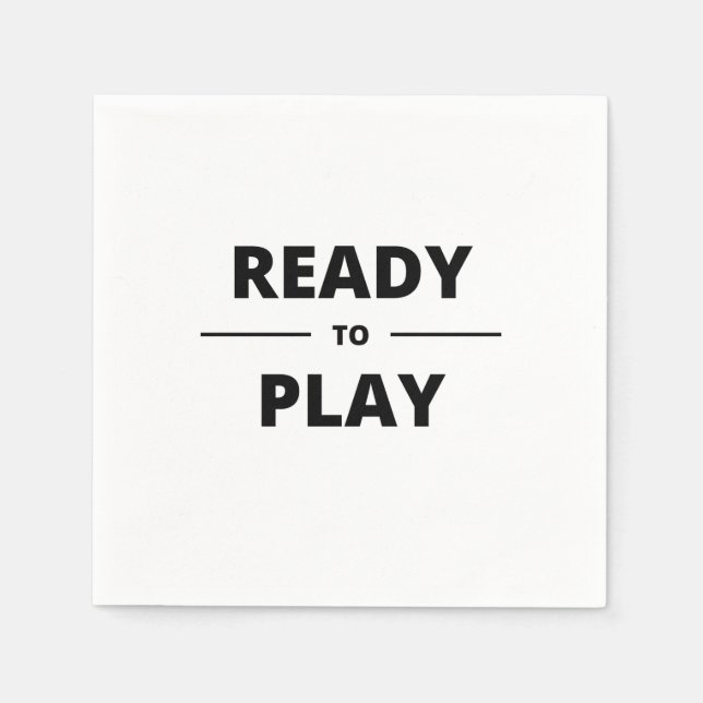 READY TO PLAY NAPKIN (Front)