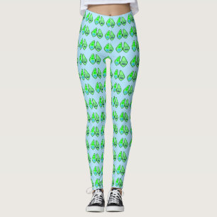 Ready to Pop Baby Boy Blue Pea Leggings