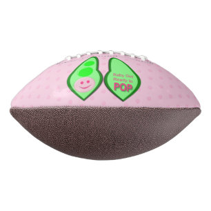 Ready to Pop Baby Girl Pink Pea American Football